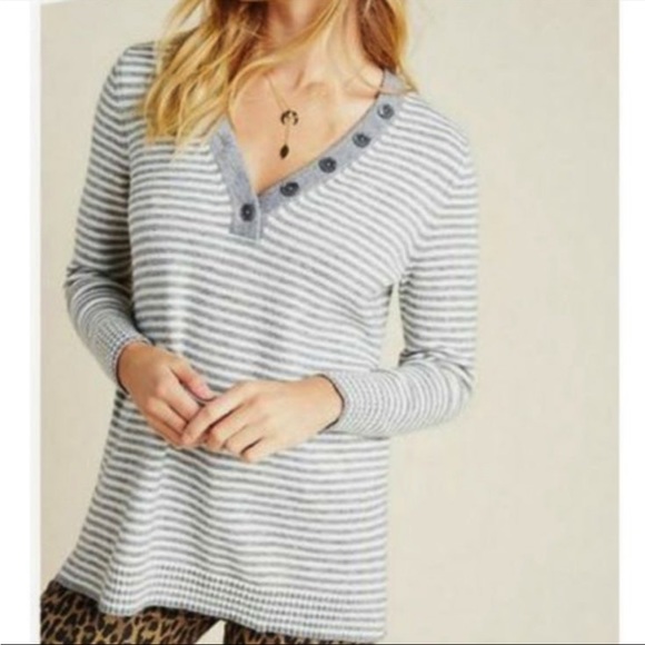 Anthropologie Sweaters - WINTER CLEARANCE Anthro Plus Soft Striped Sweater